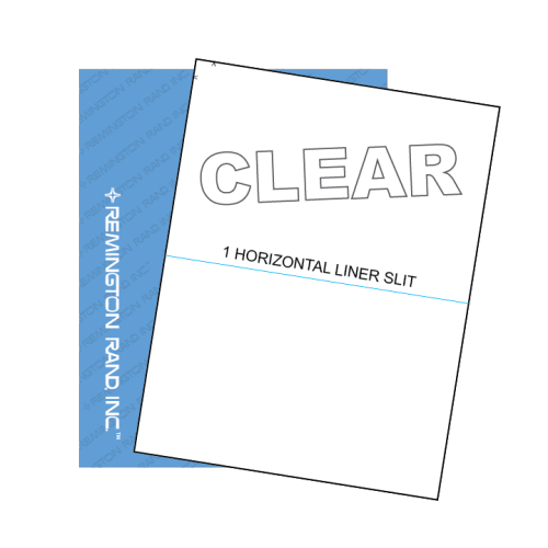8-1/2″ x 11″ Clear Matte Polyester Horizontal Slit Sheeted Labels