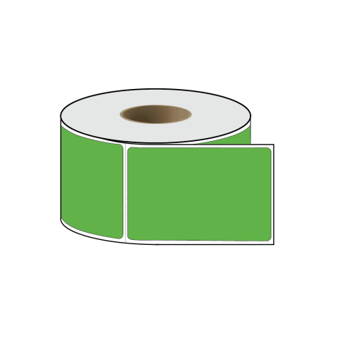 4″ x 6″ Green Thermal Transfer Labels