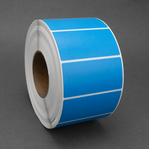 4″ x 2″ Fluorescent Blue Thermal Transfer Labels
