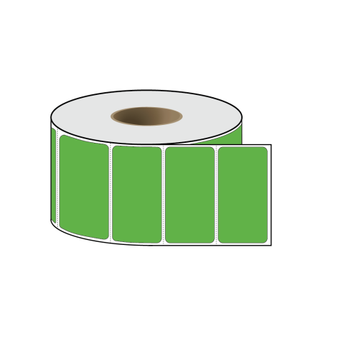 4″ x 2″ Green Thermal Transfer Labels
