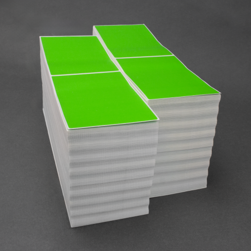 4″ x 6″ Fluorescent Green Direct Thermal Fanfold Labels