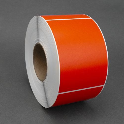 4″ x 6″ Industrial Printer Orange Direct Thermal Labels