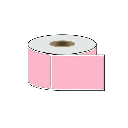 4″ x 6″ Pastel Pink Direct Thermal Labels
