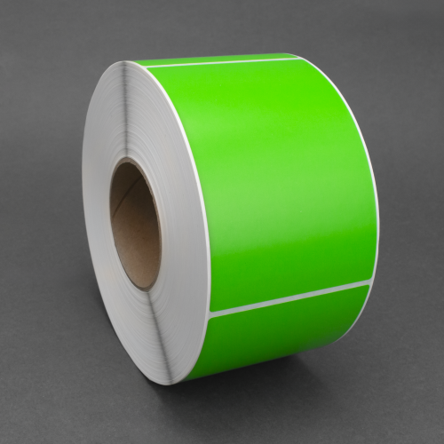 4″ x 6″ Fluorescent Green Direct Thermal Labels