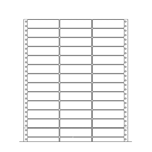 3-1/2″ x 15/16″ Pinfeed Labels 3 Across